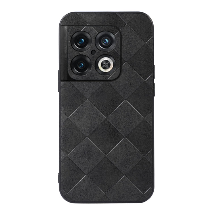 Weave Plaid PU Phone Case, For OnePlus 10 Pro 5G, For OnePlus Nord CE 2 5G