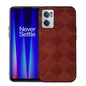 Weave Plaid PU Phone Case, For OnePlus 10 Pro 5G, For OnePlus Nord CE 2 5G