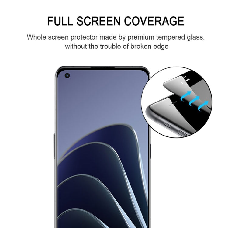 3D Curved Edge Full Screen Tempered Glass Film, For OnePlus 10 Pro(1 PC)