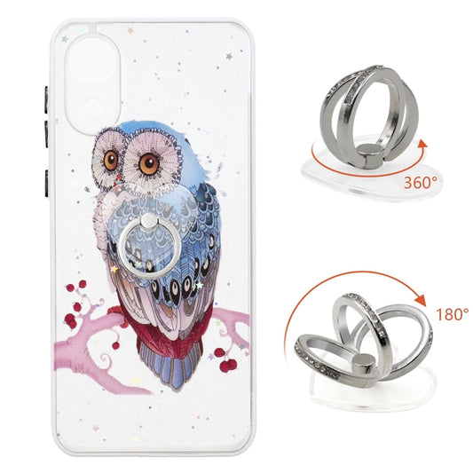 Starry Sky Epoxy TPU Phone Case with Ring Holder