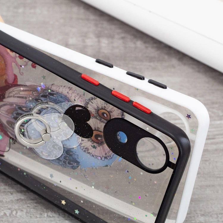 Starry Sky Epoxy TPU Phone Case with Ring Holder