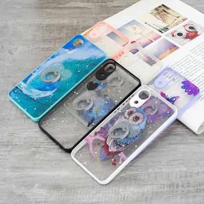 Starry Sky Epoxy TPU Phone Case with Ring Holder