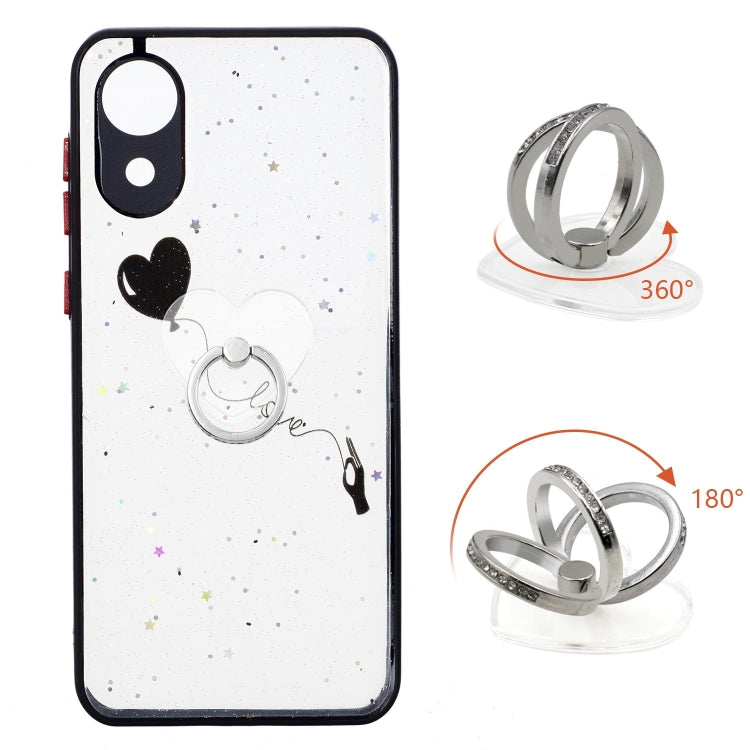 Starry Sky Epoxy TPU Phone Case with Ring Holder