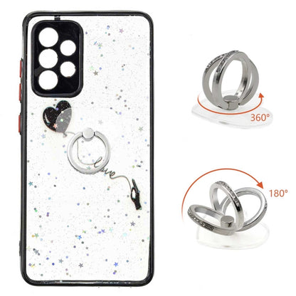 Starry Sky Epoxy TPU Phone Case with Ring Holder