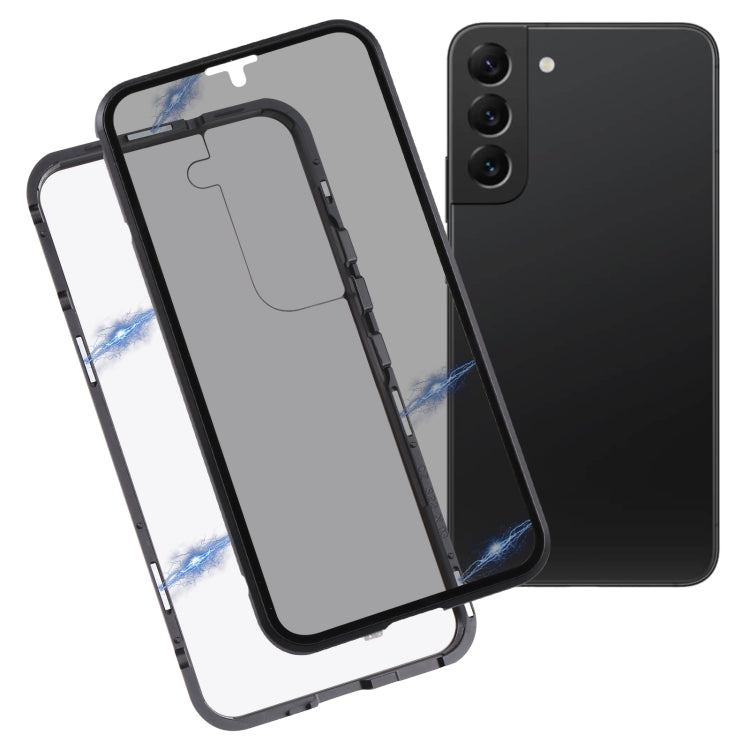 HD Magnetic Metal Tempered Glass Phone Case