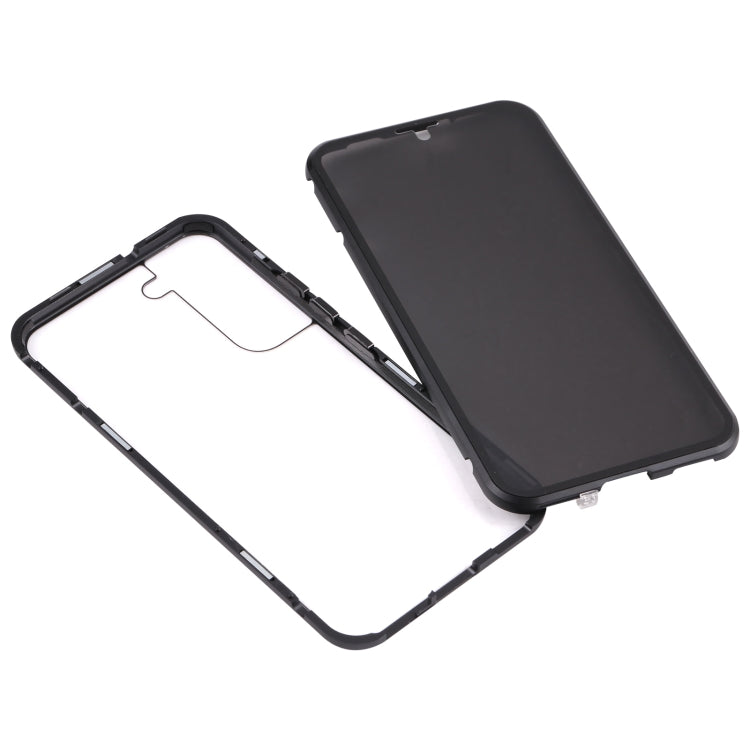 HD Magnetic Metal Tempered Glass Phone Case