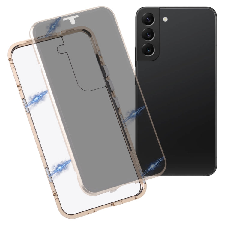 HD Magnetic Metal Tempered Glass Phone Case