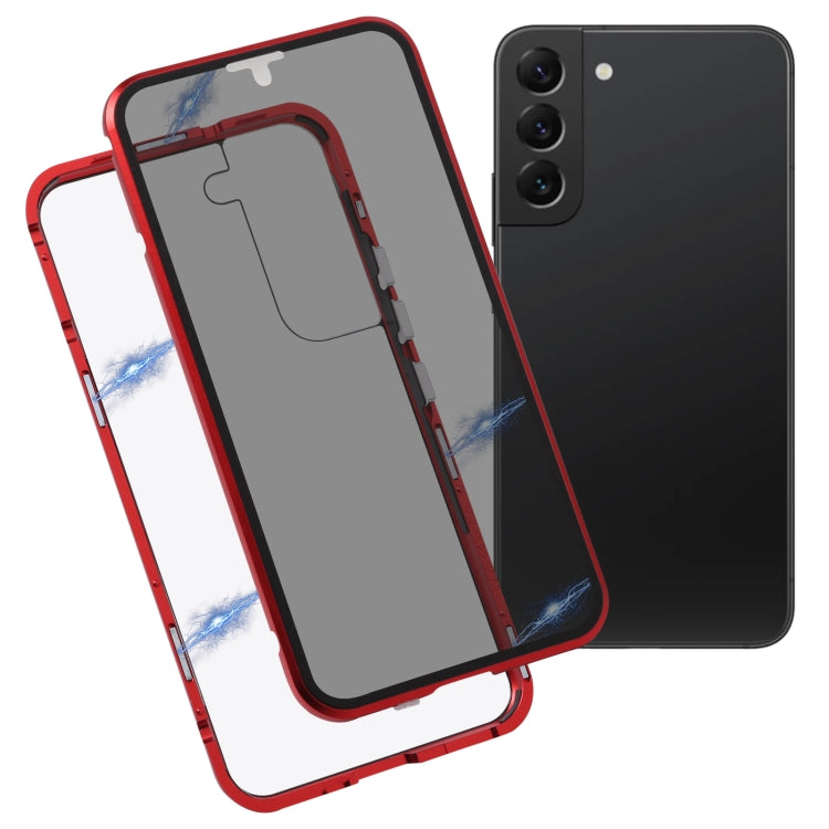 HD Magnetic Metal Tempered Glass Phone Case