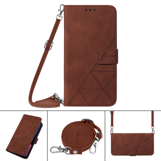 Crossbody 3D Embossed Flip Leather Phone Case, For Google Pixel 6 Pro