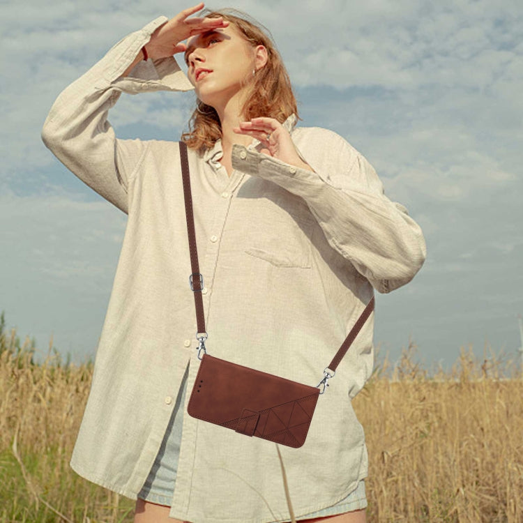 Crossbody 3D Embossed Flip Leather Phone Case, For Google Pixel 6 Pro