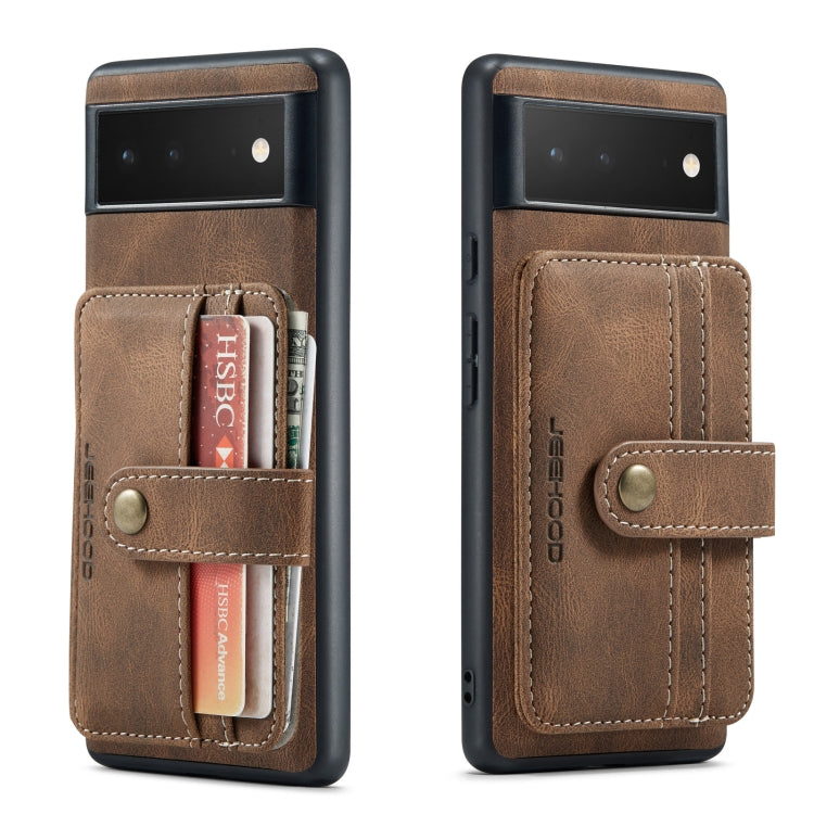 JEEHOOD RFID Anti-Theft Wallet Magnetic PU+TPU Phone Case