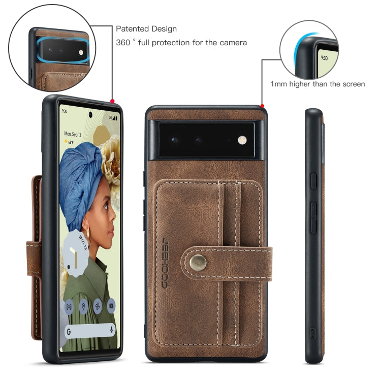 JEEHOOD RFID Anti-Theft Wallet Magnetic PU+TPU Phone Case