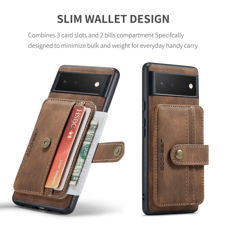 JEEHOOD RFID Anti-Theft Wallet Magnetic PU+TPU Phone Case