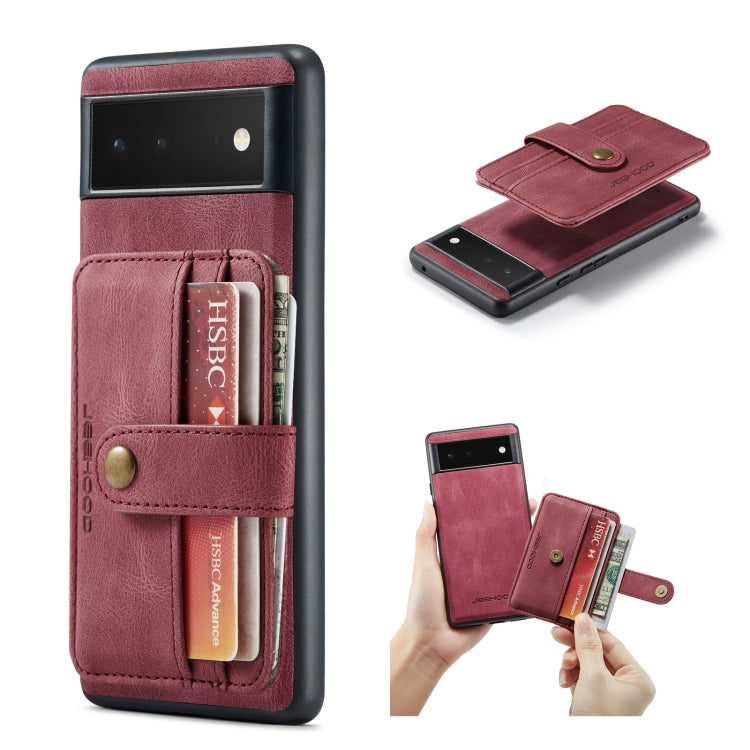 JEEHOOD RFID Anti-Theft Wallet Magnetic PU+TPU Phone Case