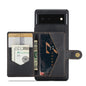 JEEHOOD Retro Magnetic Detachable Wallet Phone Case