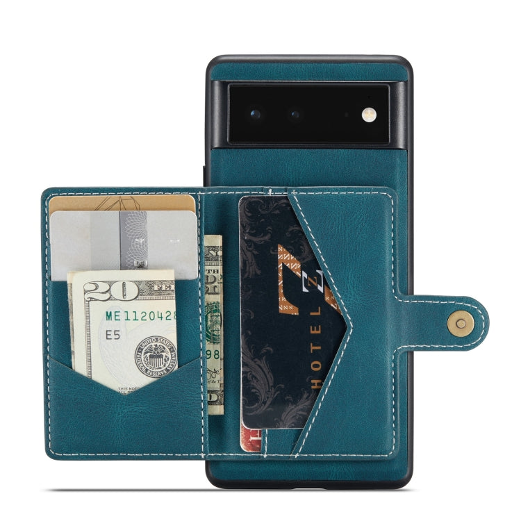 JEEHOOD Retro Magnetic Detachable Wallet Phone Case