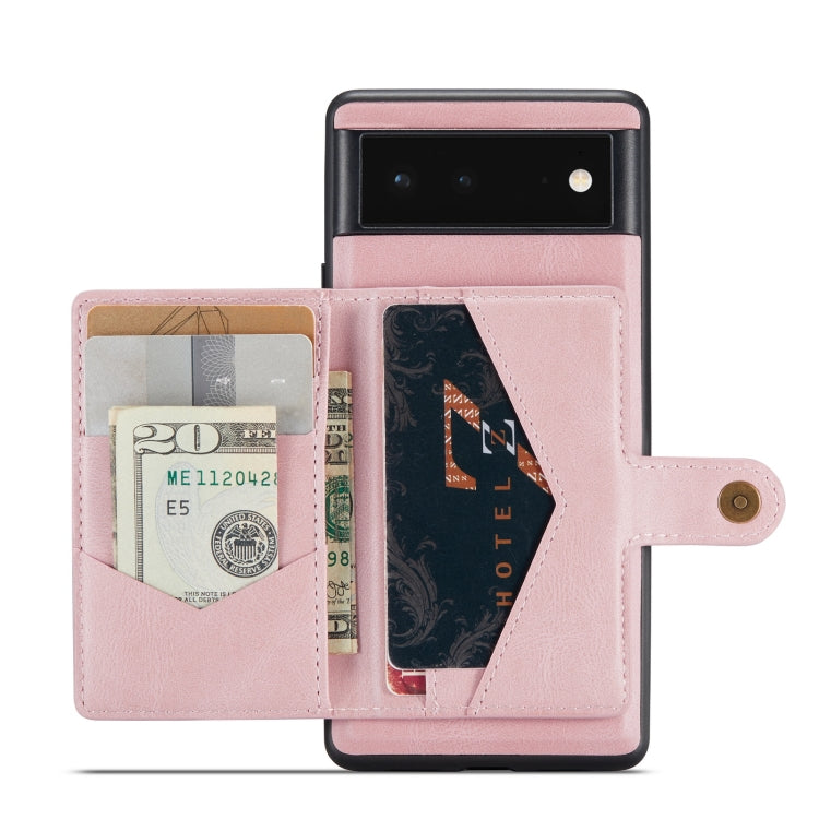 JEEHOOD Retro Magnetic Detachable Wallet Phone Case