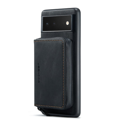 JEEHOOD Magnetic Zipper Wallet Phone Leather Case