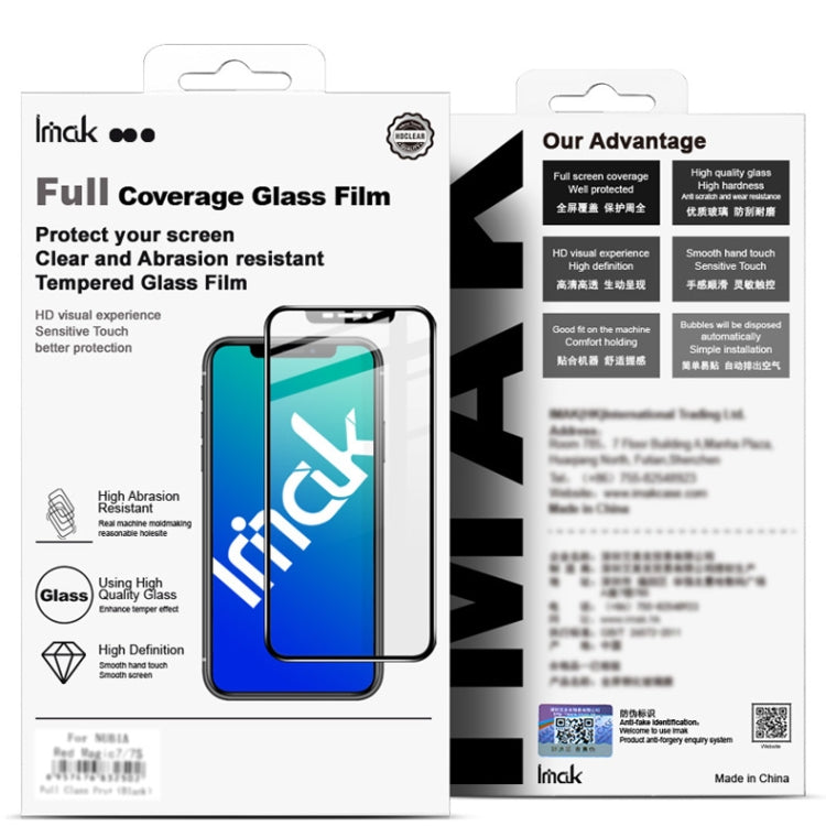 imak 9H Surface Hardness Full Screen Tempered Glass Film Pro+ Series, For ZTE nubia Red Magic 7 Pro, For Nokia G21 / G11