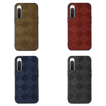 Weave Plaid PU Phone Case