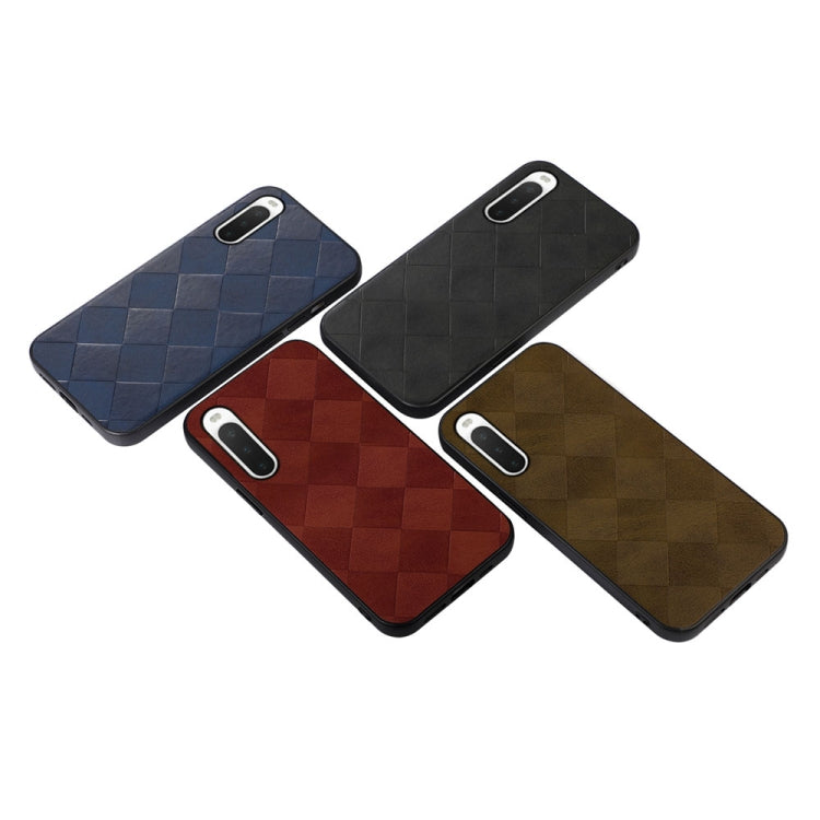 Weave Plaid PU Phone Case