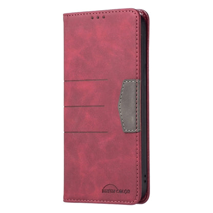 Magnetic Splicing Leather Phone Case
