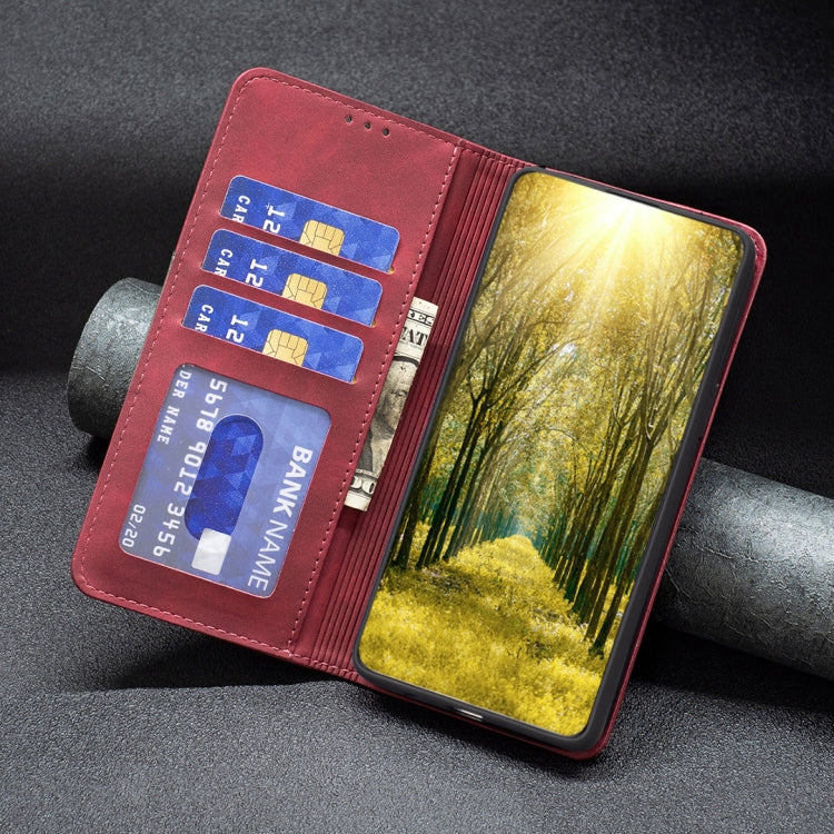 Magnetic Splicing Leather Phone Case