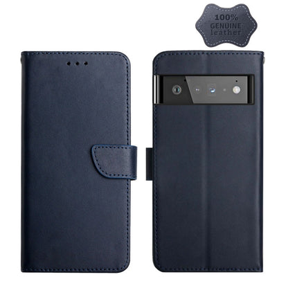 Genuine Leather Fingerprint-proof Horizontal Flip Phone Case