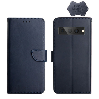 Genuine Leather Fingerprint-proof Horizontal Flip Phone Case, For Google Pixel 6, For Google Pixel 6 Pro, For Google Pixel 7 Pro, For Google Pixel 7, For Google Xperia 6, For Google Pixel 6a