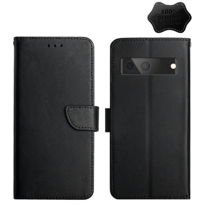 Genuine Leather Fingerprint-proof Horizontal Flip Phone Case, For Google Pixel 6, For Google Pixel 6 Pro, For Google Pixel 7 Pro, For Google Pixel 7, For Google Xperia 6, For Google Pixel 6a