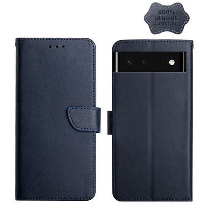 Genuine Leather Fingerprint-proof Horizontal Flip Phone Case