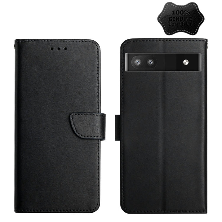 Genuine Leather Fingerprint-proof Horizontal Flip Phone Case, For Google Pixel 6, For Google Pixel 6 Pro, For Google Pixel 7 Pro, For Google Pixel 7, For Google Xperia 6, For Google Pixel 6a