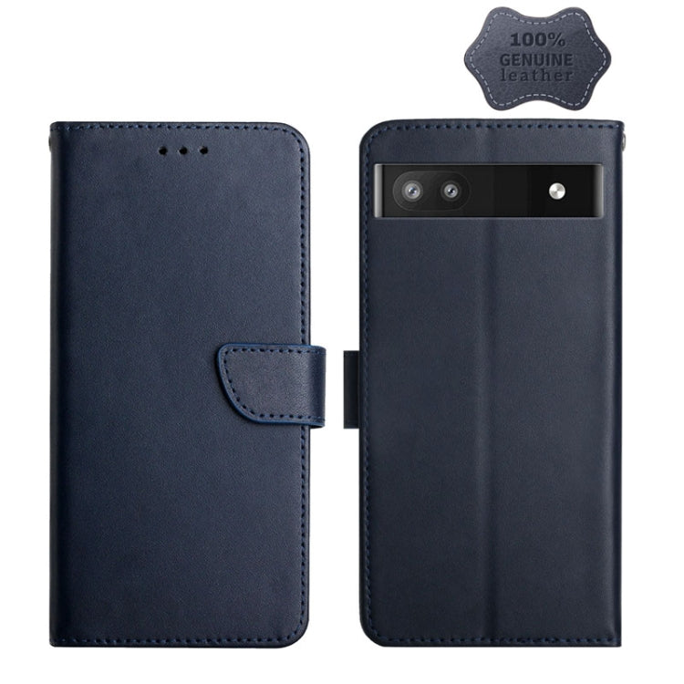 Genuine Leather Fingerprint-proof Horizontal Flip Phone Case