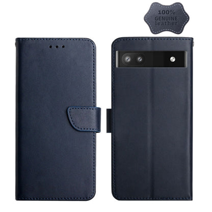 Genuine Leather Fingerprint-proof Horizontal Flip Phone Case, For Google Pixel 6, For Google Pixel 6 Pro, For Google Pixel 7 Pro, For Google Pixel 7, For Google Xperia 6, For Google Pixel 6a