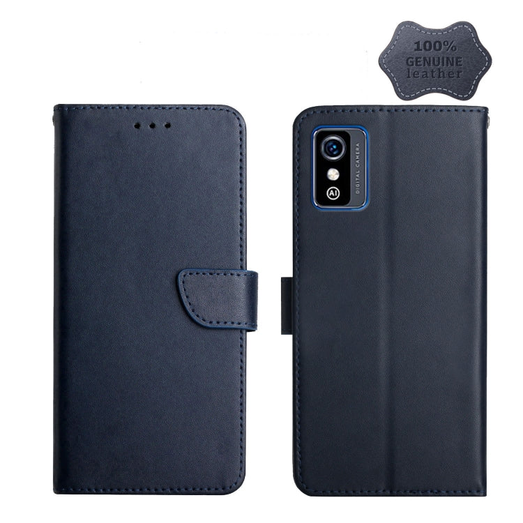 Genuine Leather Fingerprint-proof Horizontal Flip Phone Case, For ZTE Blade L9, For ZTE Blade A31, For ZTE Blade A51, For ZTE Blade A71, For ZTE Blade V30, For ZTE Blade V40 Pro, For ZTE Libero 5G II, For ZTE Axon 20, For ZTE Axon 30, For ZTE Blade L21...