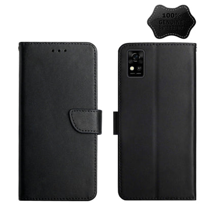 Genuine Leather Fingerprint-proof Horizontal Flip Phone Case, For ZTE Blade L9, For ZTE Blade A31, For ZTE Blade A51, For ZTE Blade A71, For ZTE Blade V30, For ZTE Blade V40 Pro, For ZTE Libero 5G II, For ZTE Axon 20, For ZTE Axon 30, For ZTE Blade L21...