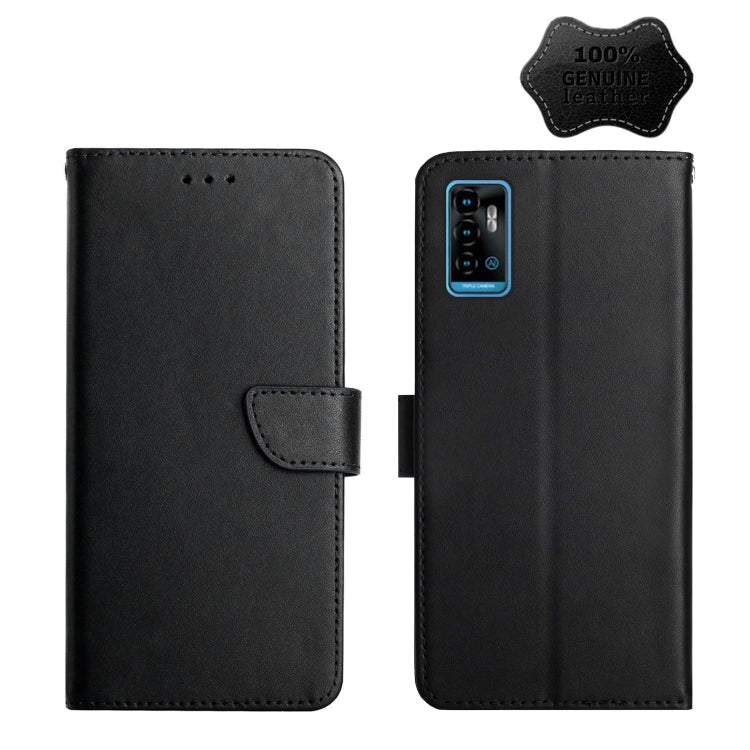 Genuine Leather Fingerprint-proof Horizontal Flip Phone Case, For ZTE Blade L9, For ZTE Blade A31, For ZTE Blade A51, For ZTE Blade A71, For ZTE Blade V30, For ZTE Blade V40 Pro, For ZTE Libero 5G II, For ZTE Axon 20, For ZTE Axon 30, For ZTE Blade L21...