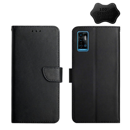 Genuine Leather Fingerprint-proof Horizontal Flip Phone Case, For ZTE Blade L9, For ZTE Blade A31, For ZTE Blade A51, For ZTE Blade A71, For ZTE Blade V30, For ZTE Blade V40 Pro, For ZTE Libero 5G II, For ZTE Axon 20, For ZTE Axon 30, For ZTE Blade L21...
