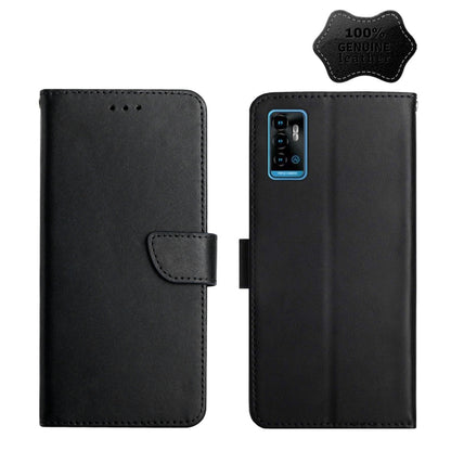 Genuine Leather Fingerprint-proof Horizontal Flip Phone Case, For ZTE Blade L9, For ZTE Blade A31, For ZTE Blade A51, For ZTE Blade A71, For ZTE Blade V30, For ZTE Blade V40 Pro, For ZTE Libero 5G II, For ZTE Axon 20, For ZTE Axon 30, For ZTE Blade L21...