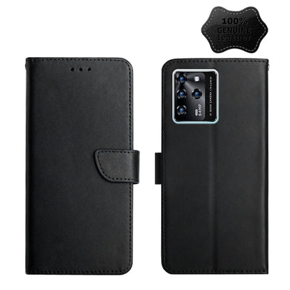 Genuine Leather Fingerprint-proof Horizontal Flip Phone Case, For ZTE Blade L9, For ZTE Blade A31, For ZTE Blade A51, For ZTE Blade A71, For ZTE Blade V30, For ZTE Blade V40 Pro, For ZTE Libero 5G II, For ZTE Axon 20, For ZTE Axon 30, For ZTE Blade L21...