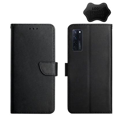 Genuine Leather Fingerprint-proof Horizontal Flip Phone Case, For ZTE Blade L9, For ZTE Blade A31, For ZTE Blade A51, For ZTE Blade A71, For ZTE Blade V30, For ZTE Blade V40 Pro, For ZTE Libero 5G II, For ZTE Axon 20, For ZTE Axon 30, For ZTE Blade L21...