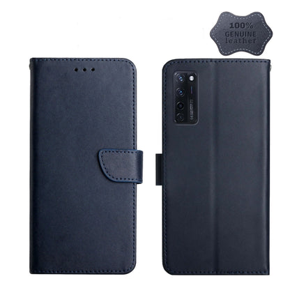 Genuine Leather Fingerprint-proof Horizontal Flip Phone Case, For ZTE Blade L9, For ZTE Blade A31, For ZTE Blade A51, For ZTE Blade A71, For ZTE Blade V30, For ZTE Blade V40 Pro, For ZTE Libero 5G II, For ZTE Axon 20, For ZTE Axon 30, For ZTE Blade L21...