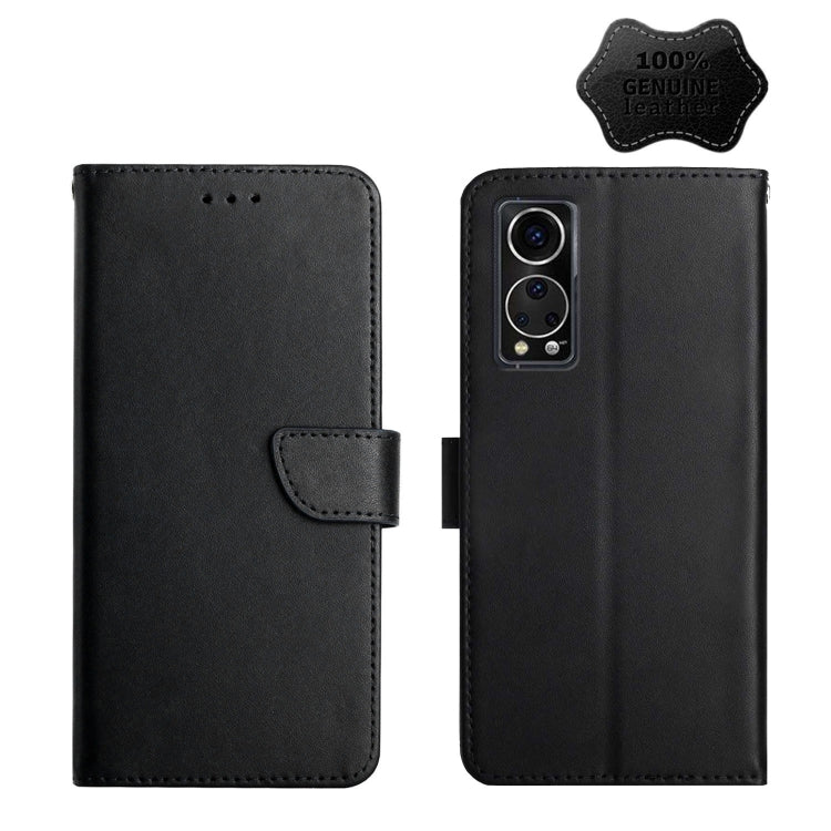 Genuine Leather Fingerprint-proof Horizontal Flip Phone Case, For ZTE Blade L9, For ZTE Blade A31, For ZTE Blade A51, For ZTE Blade A71, For ZTE Blade V30, For ZTE Blade V40 Pro, For ZTE Libero 5G II, For ZTE Axon 20, For ZTE Axon 30, For ZTE Blade L21...