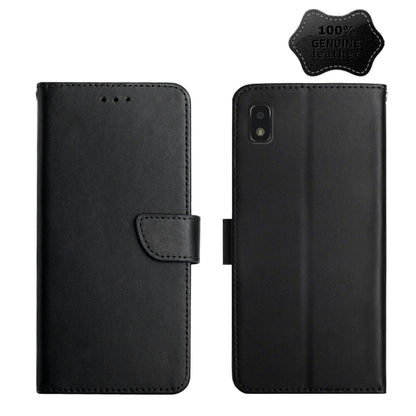 Genuine Leather Fingerprint-proof Horizontal Flip Phone Case, For ZTE Blade L9, For ZTE Blade A31, For ZTE Blade A51, For ZTE Blade A71, For ZTE Blade V30, For ZTE Blade V40 Pro, For ZTE Libero 5G II, For ZTE Axon 20, For ZTE Axon 30, For ZTE Blade L21...