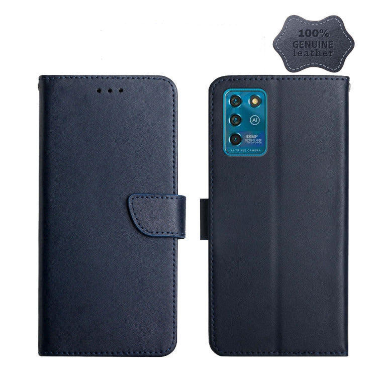 Genuine Leather Fingerprint-proof Horizontal Flip Phone Case, For ZTE Blade L9, For ZTE Blade A31, For ZTE Blade A51, For ZTE Blade A71, For ZTE Blade V30, For ZTE Blade V40 Pro, For ZTE Libero 5G II, For ZTE Axon 20, For ZTE Axon 30, For ZTE Blade L21...