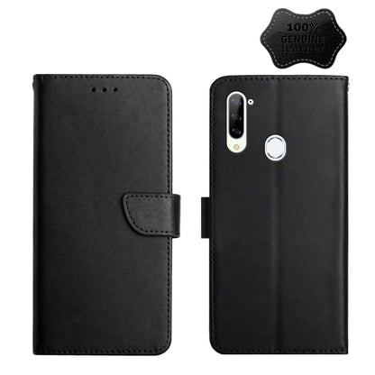 Genuine Leather Fingerprint-proof Horizontal Flip Phone Case, For ZTE Blade L9, For ZTE Blade A31, For ZTE Blade A51, For ZTE Blade A71, For ZTE Blade V30, For ZTE Blade V40 Pro, For ZTE Libero 5G II, For ZTE Axon 20, For ZTE Axon 30, For ZTE Blade L21...