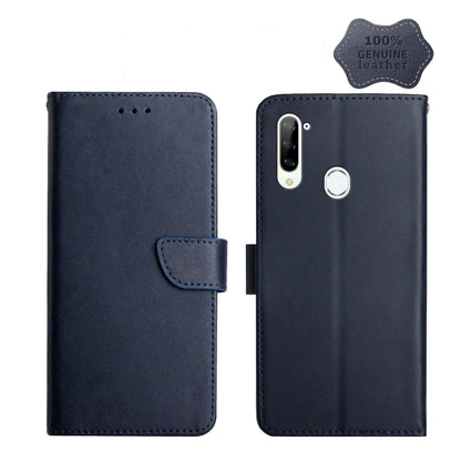 Genuine Leather Fingerprint-proof Horizontal Flip Phone Case, For ZTE Blade L9, For ZTE Blade A31, For ZTE Blade A51, For ZTE Blade A71, For ZTE Blade V30, For ZTE Blade V40 Pro, For ZTE Libero 5G II, For ZTE Axon 20, For ZTE Axon 30, For ZTE Blade L21...