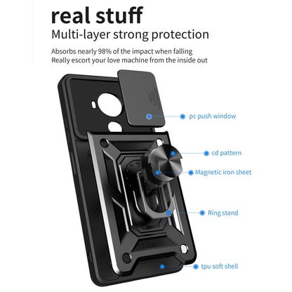 Sliding Camera Cover Design TPU+PC Phone Case, For Nokia C30, For Nokia G10 / G20, For OPPO Realme 9i/A36