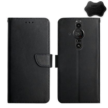 Genuine Leather Fingerprint-proof Flip Phone Case