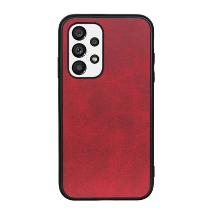 Accurate Hole Two-color Calf Texture PU Phone Case